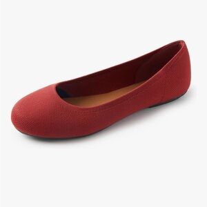 Ballet Flats Round Toe Soft Knit Ballerina Flats Slip On Dress Shoes for Women